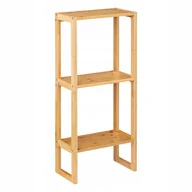 Szafki łazienkowe - Regał Łazienkowy na kosmetyki bambusowy 20 cm - miniaturka - grafika 1