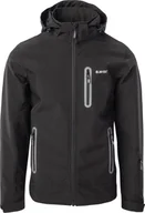 Kurtki męskie - Męska kurtka przejściowa softshell membrana 10000mm Nikos II czarna rozmiar S - miniaturka - grafika 1