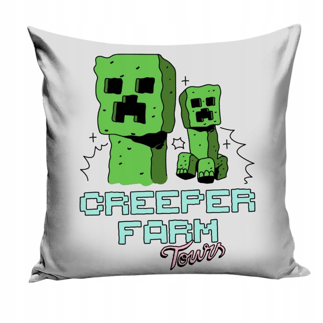Poszewka Minecraft Creeper Farm Tours Dekoracyjna Pokój Gracza
