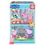 Puzzle - G3 Puzzle 2x25 Świnka Peppa drewniane) Nowa - miniaturka - grafika 1