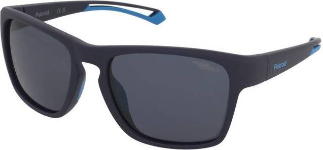 Okulary przeciwsłoneczne męskie Polaroid PLD 7052/S matte blue/blue polarized high contrast WYSYŁKA W 24H 30 DNI NA ZWROT