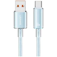 Kable USB - Kabel USB-A - USB-C USAMS Cloud Series US-SJ658 66W 1.2 m Niebieski - miniaturka - grafika 1