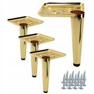 Meble modułowe i akcesoria - Zestaw 4 sztuk noga meblowa Szpilka złoty chrom wysokość 13 cm - miniaturka - grafika 1