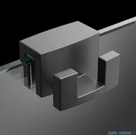 Akcesoria do armatury i ceramiki - Radaway grafit szczotkowany wieszak na kabinę prysznicową 6mm i 8mm WR-092 - miniaturka - grafika 1