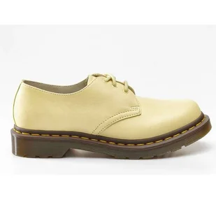 Dr. Martens 1461 Virginia Pastel Yellow Virginia brązowe - Półbuty damskie - miniaturka - grafika 1