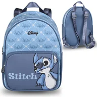 Torebki damskie - Stitch Disney Niebieski, mały plecak, skórzany plecak 33x11x25cm - miniaturka - grafika 1