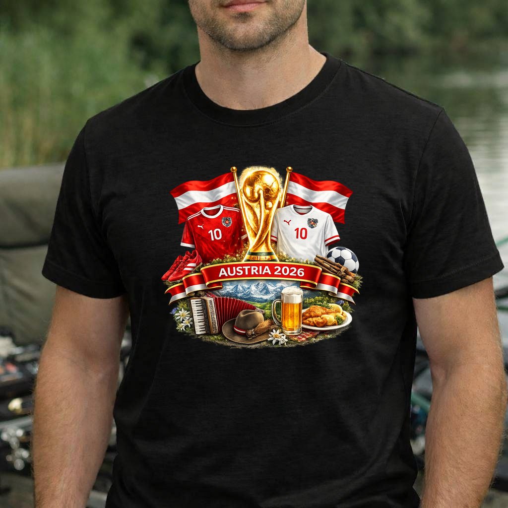 Koszulka WORLD CUP 2026 AUSTRIA kolor czarny rozmiar 4XL