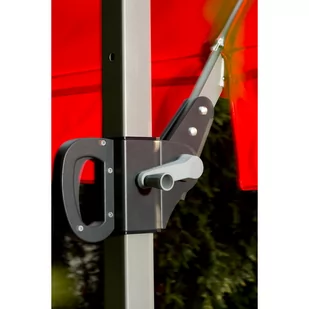 Parasol ogrodowy Litex Garden Rio 300 cm Silver / Green - Parasole ogrodowe - miniaturka - grafika 4