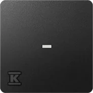 Wyłączniki światła i elektryczne - Kontakt KONTAKT_SIMON Klawisz pojedynczy do podświetlenia DETAIL 82 Grafitowy 8200015-038 - miniaturka - grafika 1