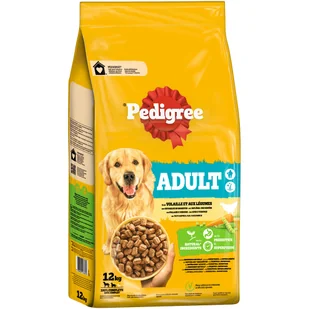Pedigree Adult, z drobiem i warzywami - 12 kg - Sucha karma dla psów - miniaturka - grafika 1