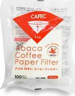 Akcesoria i części do ekspresów do kawy - Orion CAFEC Filtry papierowe stożkowe ABACA pojemność 1 filiżanka kolor biały sztuk 100 - miniaturka - grafika 1
