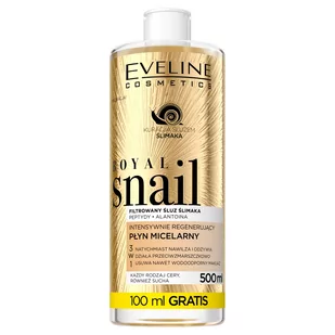 Eveline ROYAL SNAIL MICELLAR WATER - Intensywnie regenerujący płyn micelarny ze śluzem ślimaka EVEMSSL - Płyny micelarne - miniaturka - grafika 1