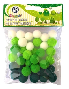 ASTRA Pompon 20mm Runo leśne Astra 335121019 - Pasmanteria - miniaturka - grafika 1