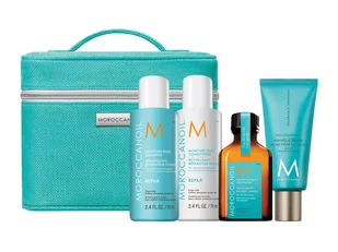 Moroccanoil, zestaw podróżny do odbudowy włosów + kosmetyczka - Zestawy kosmetyków damskich - miniaturka - grafika 1