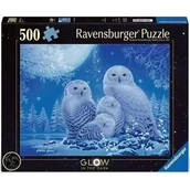 Puzzle - Puzzle RAVENSBURGER Świecące w ciemności Sowy 12000479 (500 elementów) - miniaturka - grafika 1