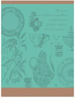 Ściereczki, gąbki, czyściki - Le Jacquard Fran ais Ściereczka kuchenna Macarons Zielona - miniaturka - grafika 1