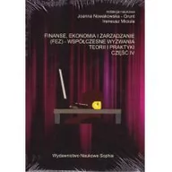 Finanse, księgowość, bankowość - Finanse ekonomia i zarządzanie FEZ) cz.4 Joanna Nowakowska-Grunt Ireneusz Miciuła - miniaturka - grafika 1