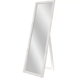 Styler Sicilia lustro prostokątne 46x146 cm stojące rama białe drewno mat LU-12262 - Lustra - miniaturka - grafika 1
