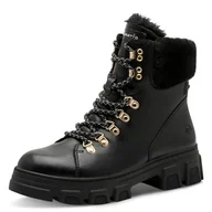 Śniegowce damskie - Tamaris Damen WL Lace Boot 1-26906-45, damskie śniegowce, czarne, 39 EU, czarne, 39 EU - miniaturka - grafika 1