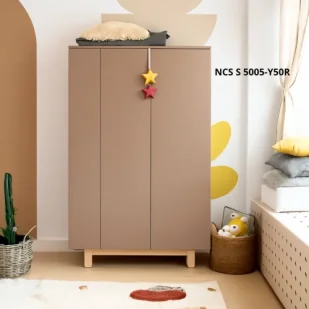 Szafa z regałem z boku Basic trufla - Komody dla dzieci - miniaturka - grafika 1