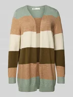 Swetry damskie - Kardigan o kroju regular fit z mieszanki wiskozy model ‘LESLY’ - miniaturka - grafika 1