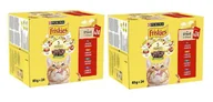 Mokra karma dla kotów - PURINA Friskies Cat mięso w sosie MIX smaków 48x85g - miniaturka - grafika 1