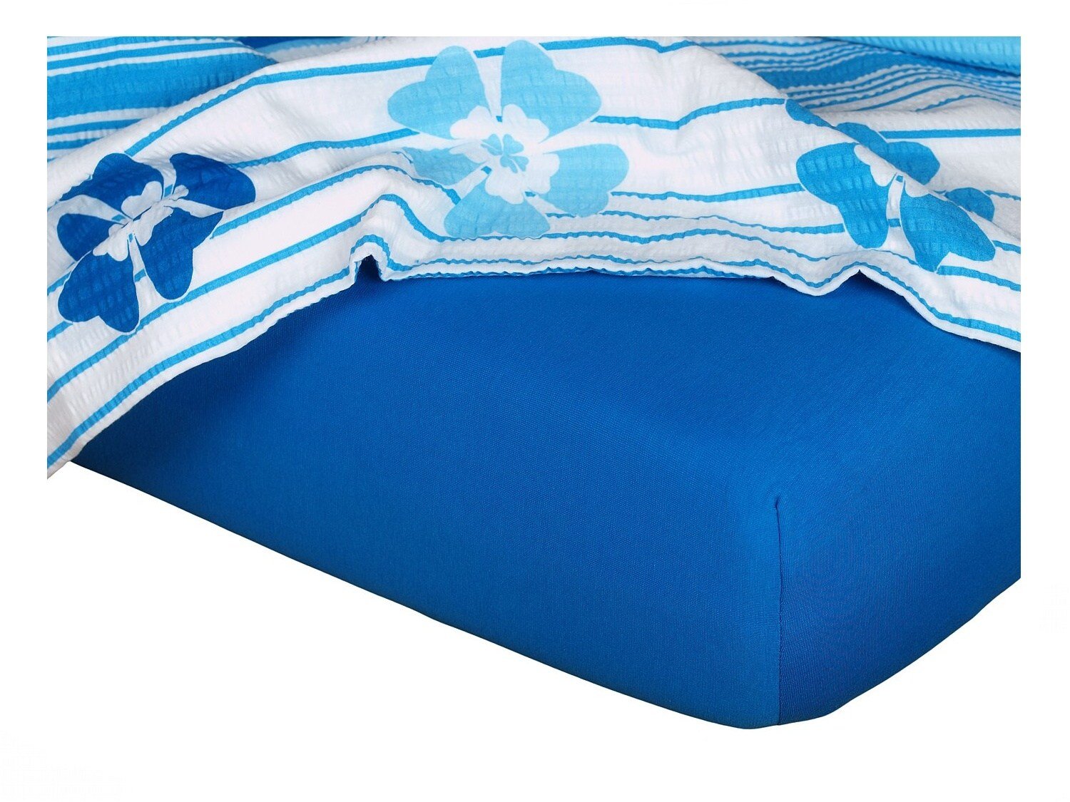 Prześcieradło jersey royal blue 180x200x20 cm