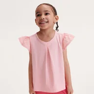 Bluzki dla niemowląt - Reserved - Bluzka z falbanami - różowy - miniaturka - grafika 1