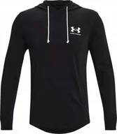 Bluzy męskie - Under Armour Bluza męska Under Armour UA Rival Terry LC HD czarna 1370401 001 2XL - miniaturka - grafika 1