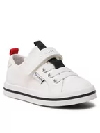 Buty dla dziewczynek - Geox Sneakersy Jr Ciak Girl J3504I01054C1000 M Biały - miniaturka - grafika 1