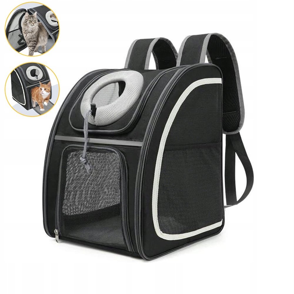 Plecak Dla Kota Psa Transporter Torba Nosidlo Dla Zwierzat Czarny