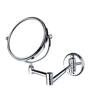 Lusterka do makijażu - Nimco Lusterka kosmetyczne - Lusterko kosmetyczne naścienne, mosiądz ZR 6992N-26 - miniaturka - grafika 1