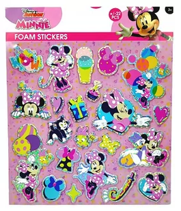 Naklejki piankowe Disney Myszka Minnie Party 22 sztuki - Szkolne artykuły papiernicze - miniaturka - grafika 1