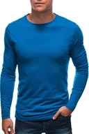 Bluzy męskie - Ombre bluza męska basic z długim rękawem wykonana w 100% z bawełny S-XXL L148, niebieski XXL - miniaturka - grafika 1