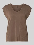 Bluzki damskie - Bluzka o kroju regular fit z mieszanki wiskozy model ‘BILLO’ - miniaturka - grafika 1