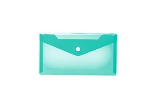 Koperta plastikowa Dl, miętowa - Teczki i skoroszyty - miniaturka - grafika 1