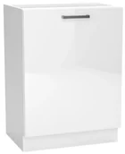 Szafki kuchenne - Biała dolna szafka do nowoczesnej kuchni 60 cm połysk W0-K89 - miniaturka - grafika 1