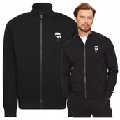 Bluzy damskie - karl lagerfeld bluza meska rozpinana czarna bez kaptura PREMIUM karl lagerfeld bluza meska rozpinana czarna bez kaptura PREMIUM r.XXL - KARL LAGERFELD - miniaturka - grafika 1