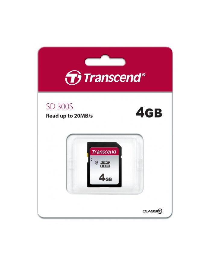 transcend Karta pamięci SDXC/SDHC 4GB 300S TS4GSDC300S