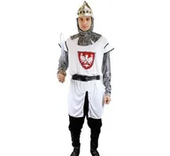 Stroje karnawałowe - GoDan Strój dla dorosłych "Polski rycerz", (bluza, czapka, spodnie, pas, nakładki na buty) roz. 52 - miniaturka - grafika 1