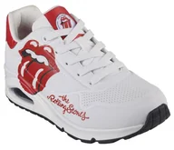 Półbuty damskie - SKECHERS BIAŁE DAMSKIE SNEAKERSY Rolling Stones Single 39,5 - miniaturka - grafika 1