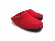 Kapcie damskie - Feltiness, Czerwone, kapcie wełniane z podeszwą 37-38 (24cm) - miniaturka - grafika 1