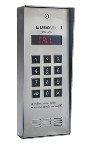 Laskomex CD-2600R audio z czytnikiem kluczy RFID ze stali nierdzewniej, w obudownie natynkowej. - Akcesoria do domofonów i wideodomofonów - miniaturka - grafika 1