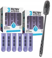 Wkłady filtrujące - 6x Filtr do butelki Dafi Soft Solid lawenda + uniwersalna szczoteczka - miniaturka - grafika 1
