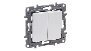 Legrand Niloe Selection Łącznik schodowy podwójny 10AX perła 762402 762402 - Wyłączniki światła i elektryczne - miniaturka - grafika 1