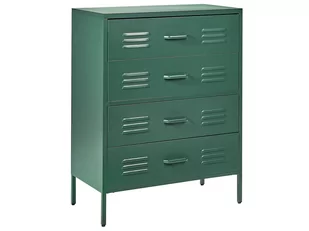 Komoda metalowa zielona ENAGO - Szafki biurowe - miniaturka - grafika 1