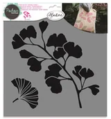 Scrapbooking - Aladine Szablon Miłorząb Japoński Ginko Biloba, 28x28 cm - miniaturka - grafika 1