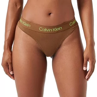 Calvin Klein Stringi damskie, Kawa likier jaśmin zielony logo, M - Majtki damskie - miniaturka - grafika 1