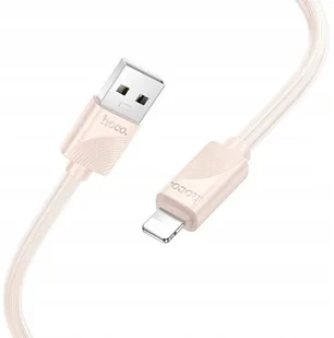 Kabel USB A do Lightning Hoco 2,4A 1 m X114 różowy - Kable USB - miniaturka - grafika 1