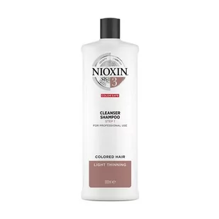 Nioxin NIOXIN 3 Cleanser Shampoo oczyszczający szampon do włosów lekko przerzedzonych, farbowanych 1000ml 2359 - Szampony do włosów - miniaturka - grafika 1